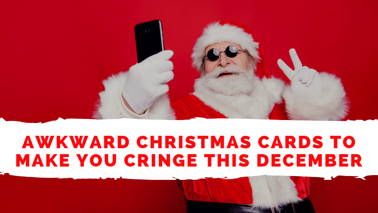 Santa selfie awkward cards