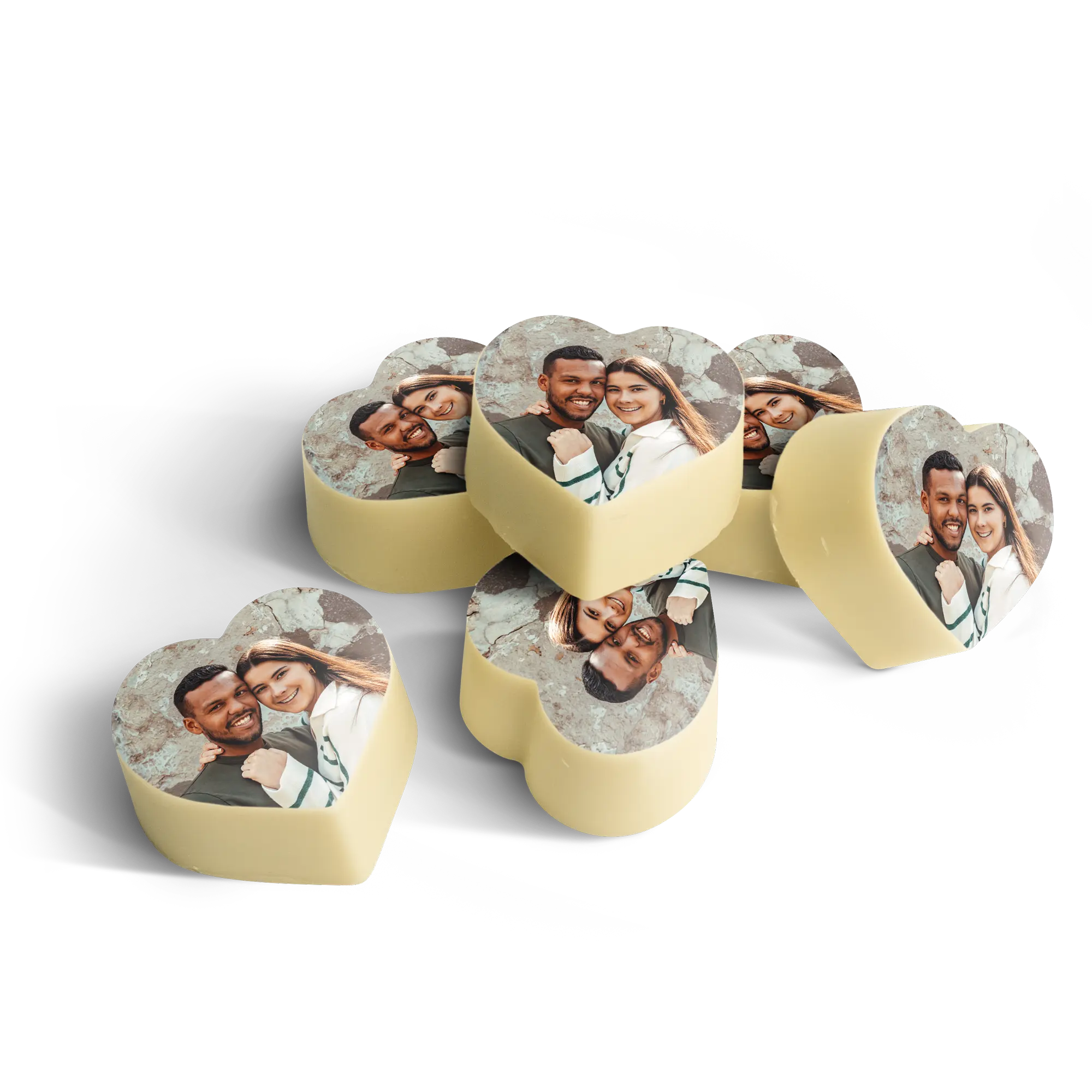 Chocolate pralines - Heart - set of 12