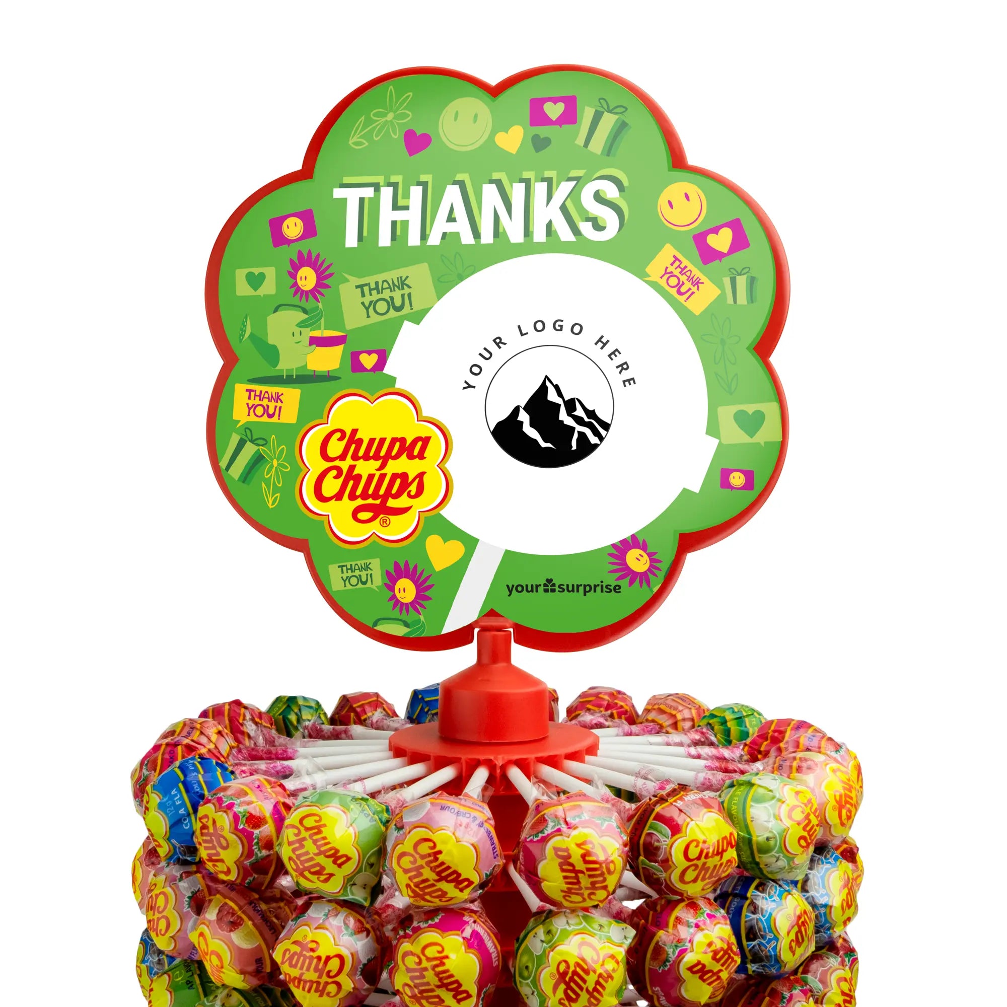 Chupa Chups tower - 200 lollipops