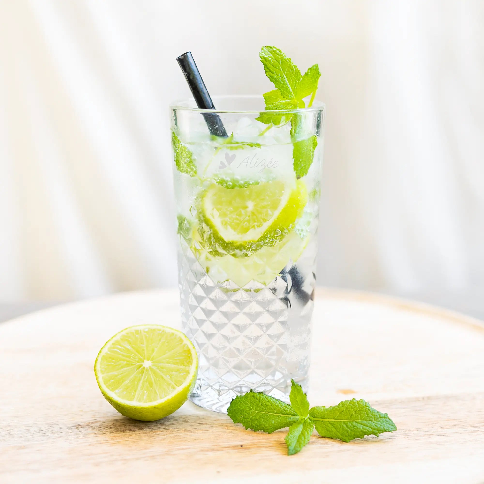Engraved cocktail glass - Mojito