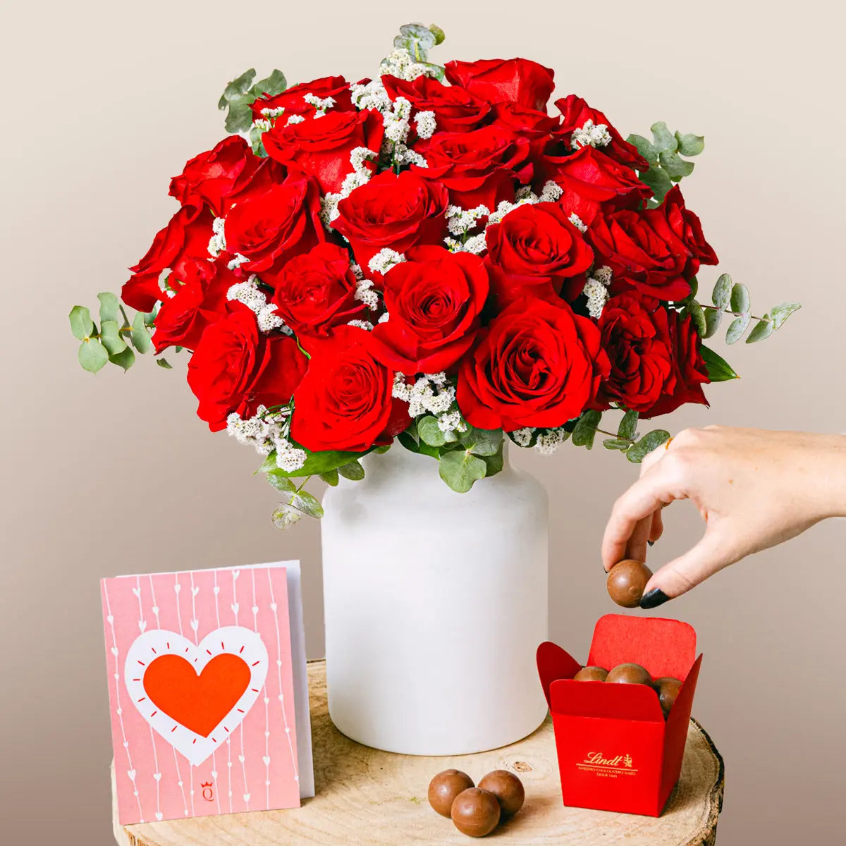 Embrace of Love - Red Roses