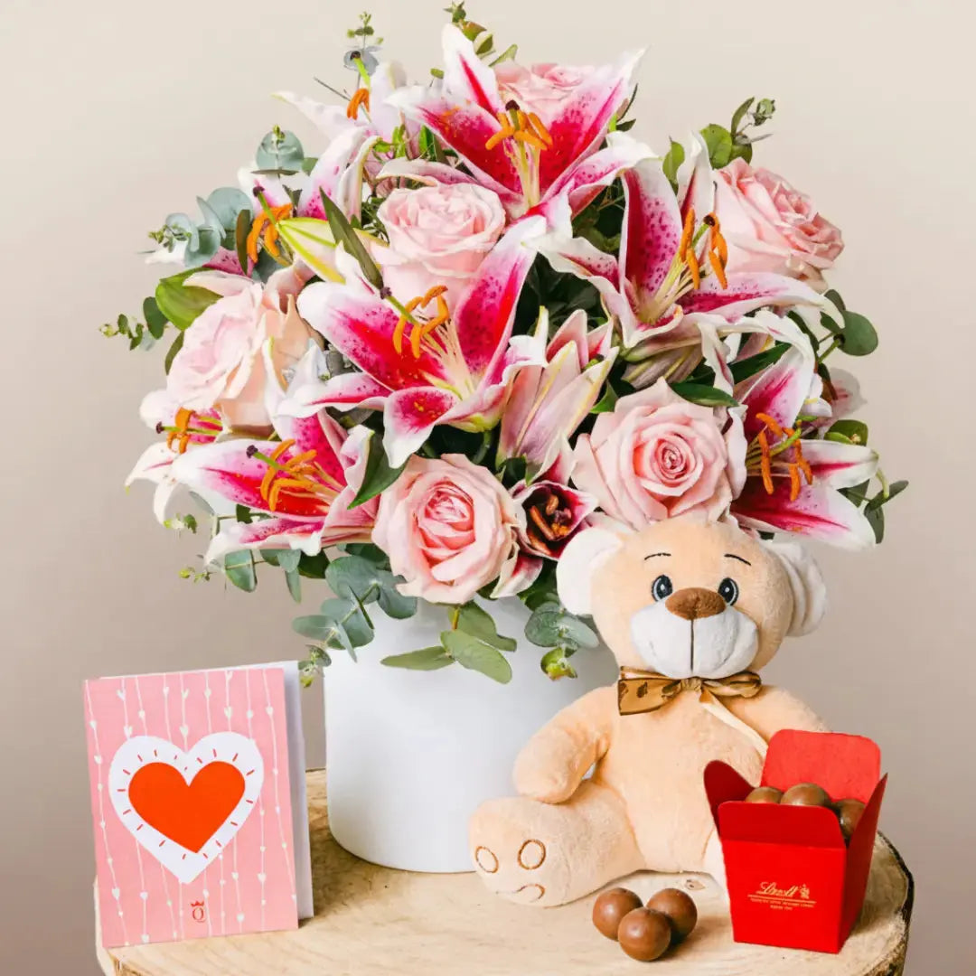 Subtle Freshness - Roses and Lilies