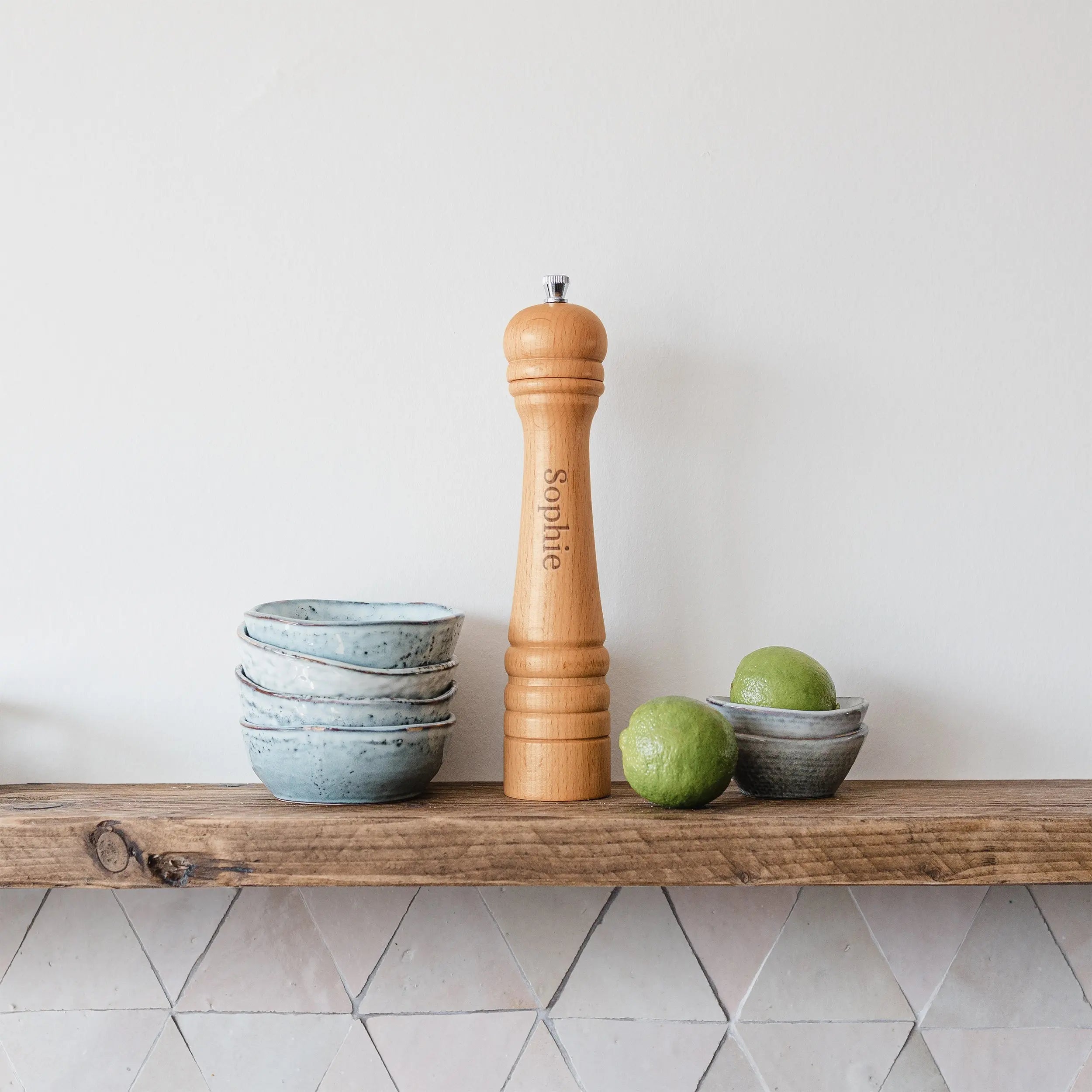 Personalised pepper grinder