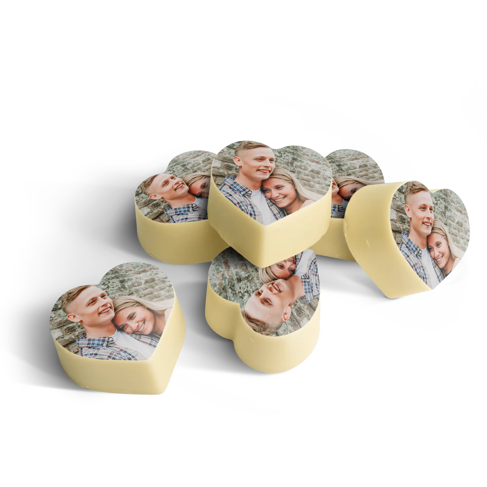 Chocolate pralines - Heart - set of 12