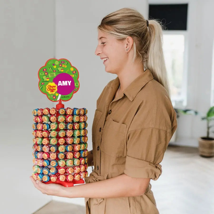 Chupa Chups tower - 200 lollipops