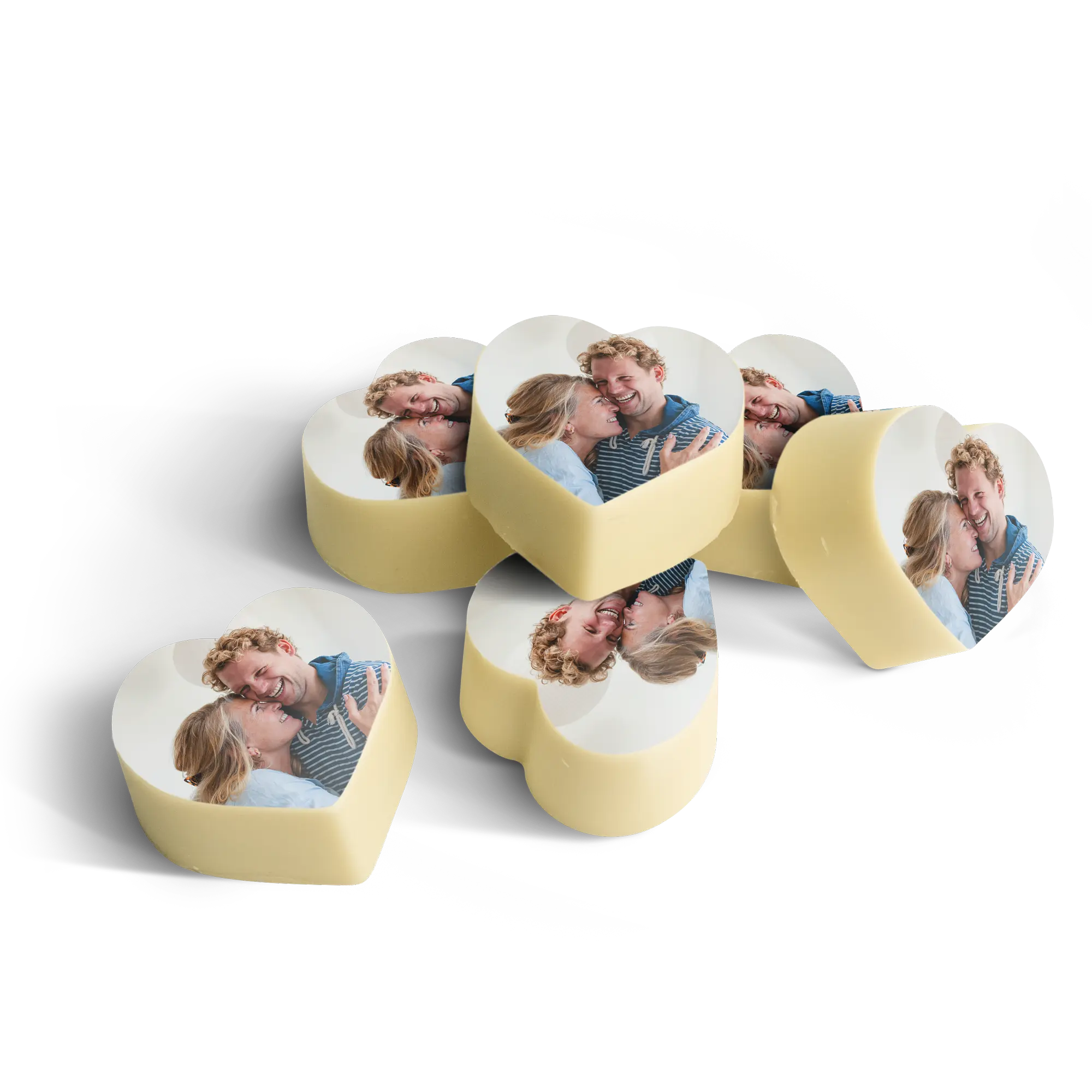 Chocolate pralines - Heart - set of 12