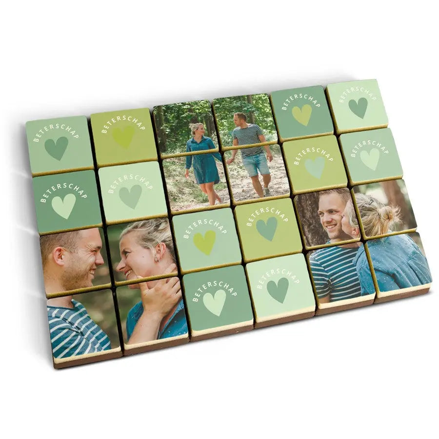 Photo on solid chocolates - set of 24