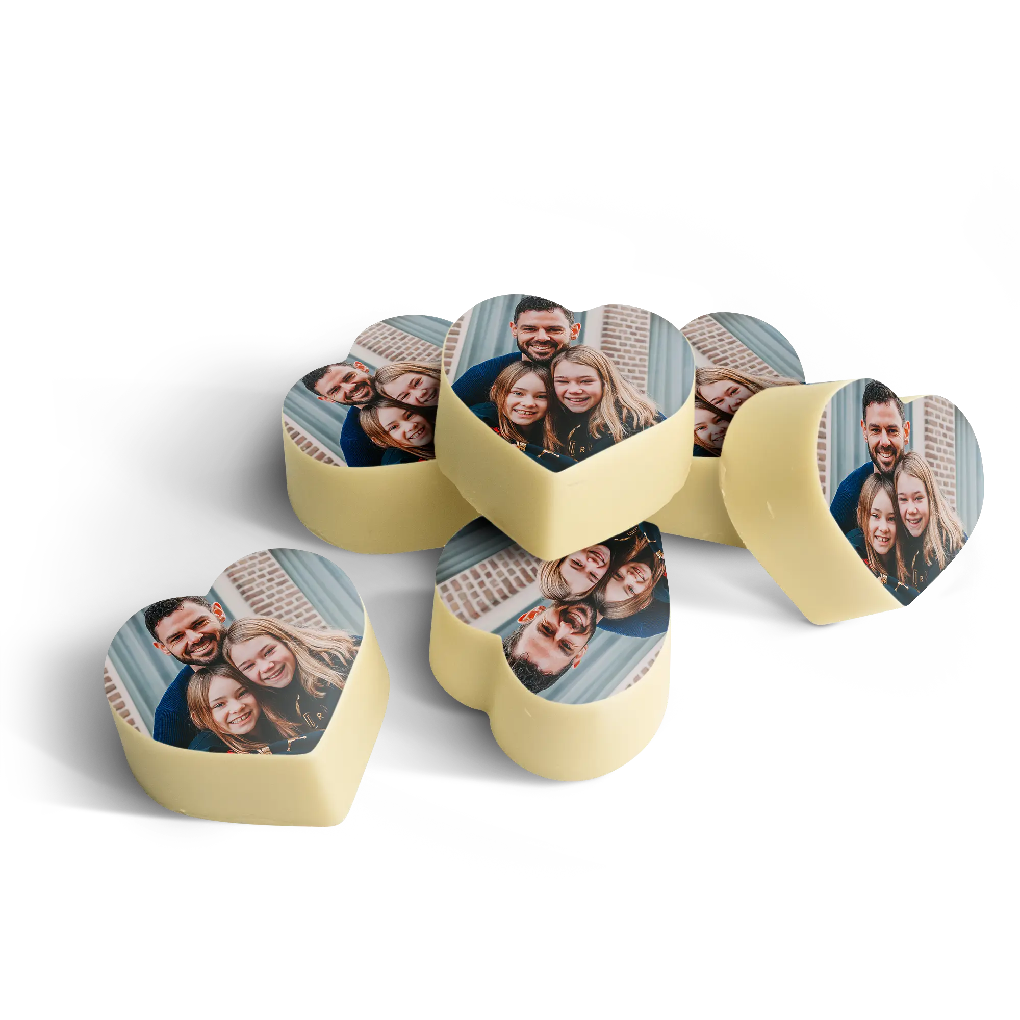 Chocolate pralines - Heart - set of 12