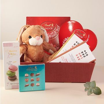 Product photo for Darlin’: Selection of Sweet Treats and Teddy Bear