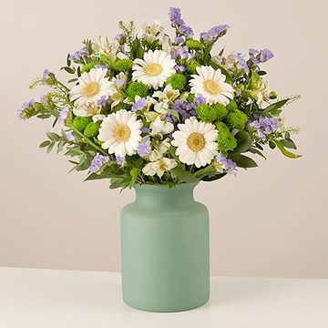 Product photo for Quiet Field: Gerberas and Lisianthus