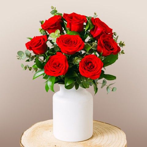 Romantisches Date: Rote Rosen