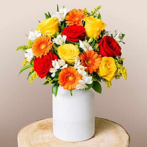 Floral Energy: Mixed Orange Flowers