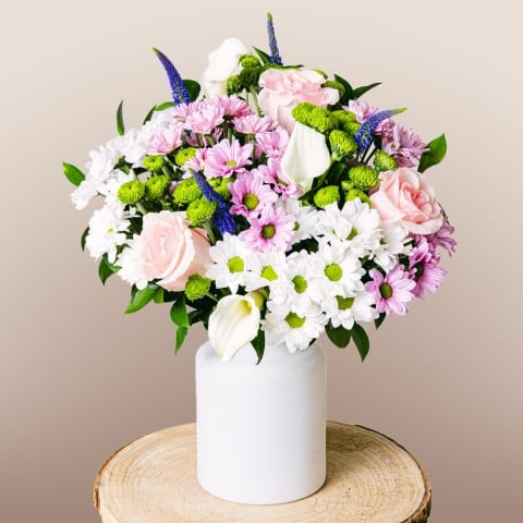 Crème Glacée : Chrysanthèmes et Roses