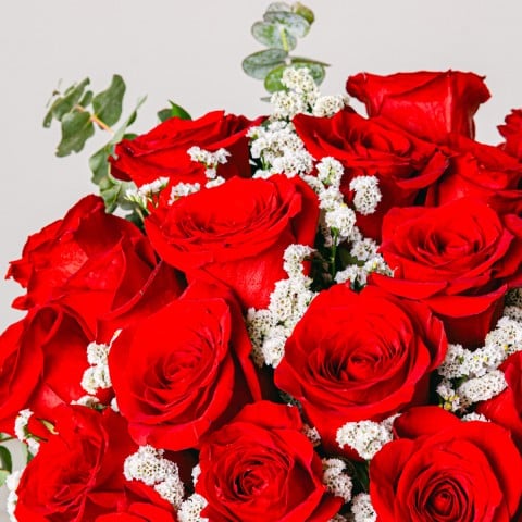 Étreinte d'Amour : 20 Roses Rouges highlight
