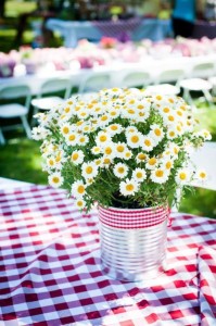 Flowers for a summer party