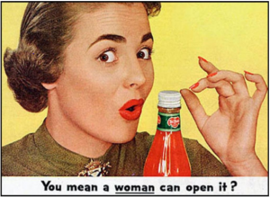 Sexist bottle advert