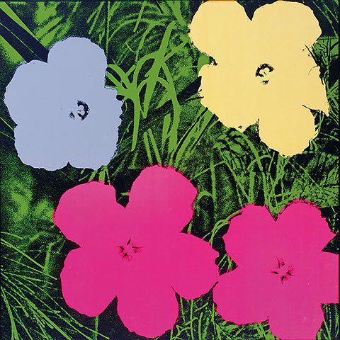 best flower paintings warhol
