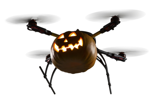 Jack o lantern drone