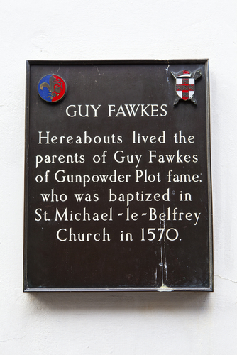 Guy Fawkes plaque