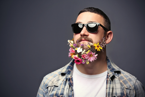 Beard Flower Man sunglasses