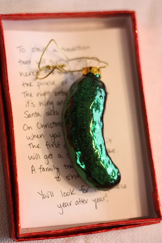 Christmas Pickle game decoration