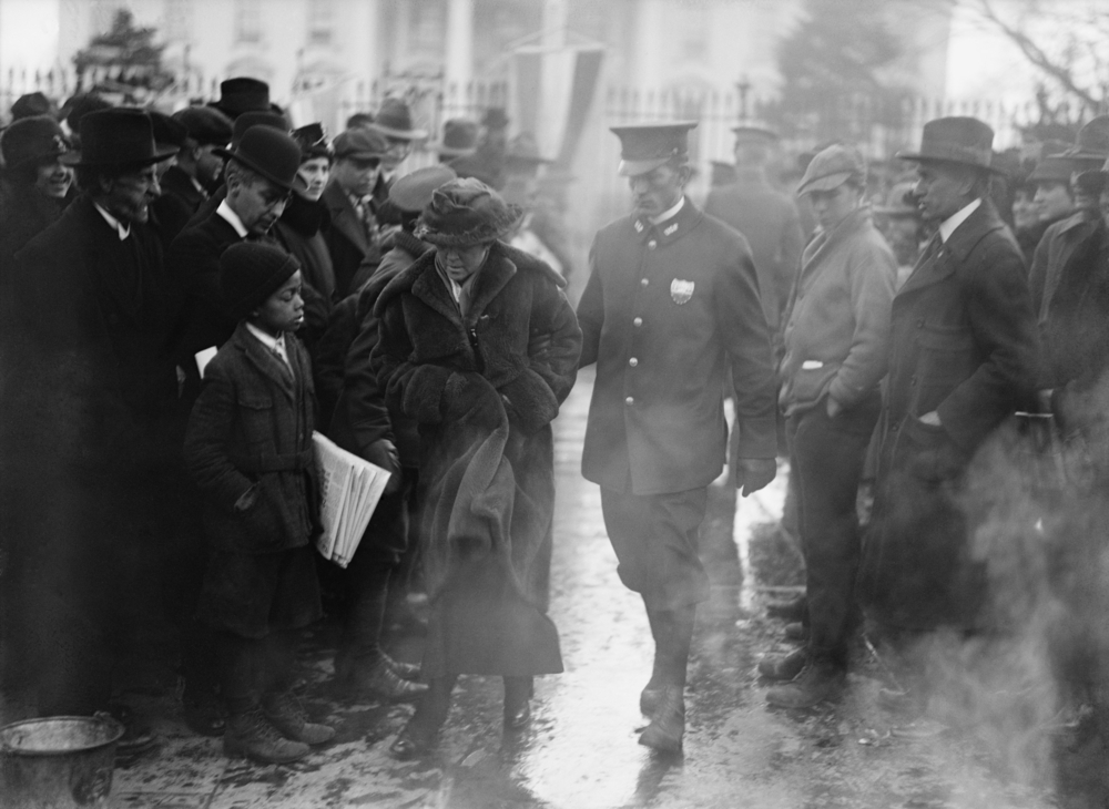 Suffragette being arrested 