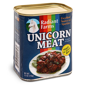 Unicorn meat in a tin