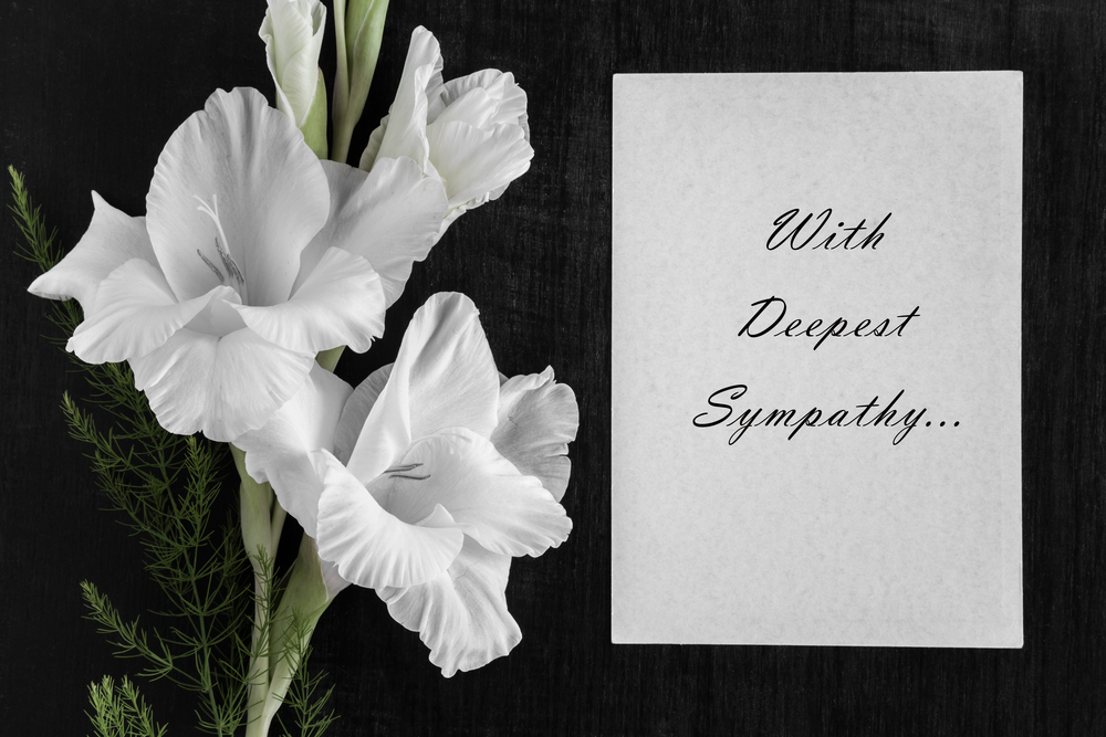 Floral Spray Sympathy Card With Sympathy Card Bouquet Sympathy Card Sympathy Card