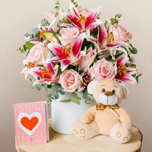 Subtle Freshness - Roses and Lilies