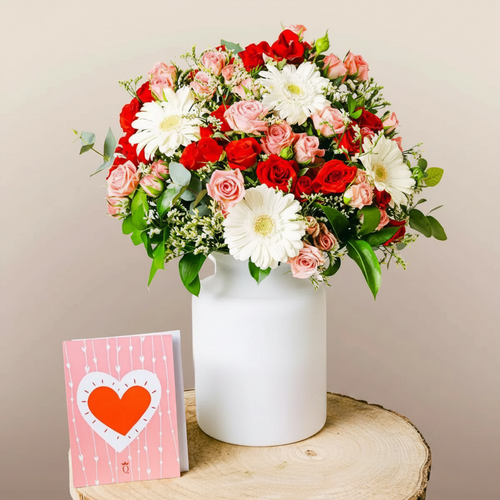 Pure Heart - Spray Roses and Gerberas