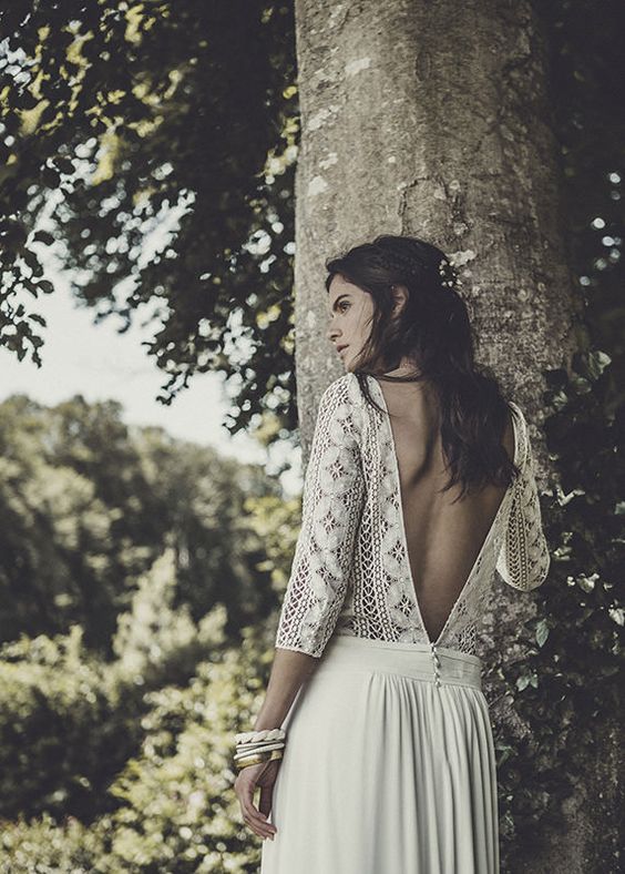 robe de mariée vintage laure de sagazan collection 2015