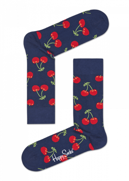 chaussettes pour homme cerise happy socks