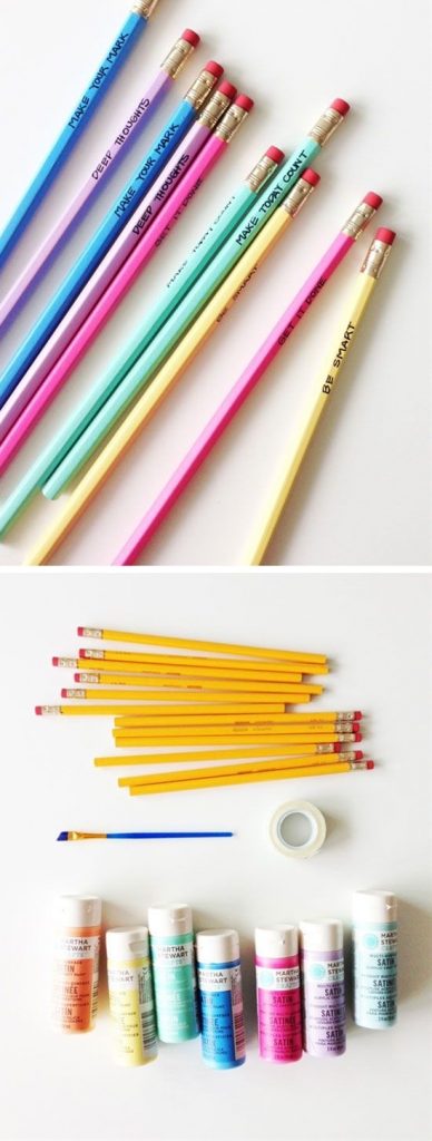 DIY crayons avec mantra