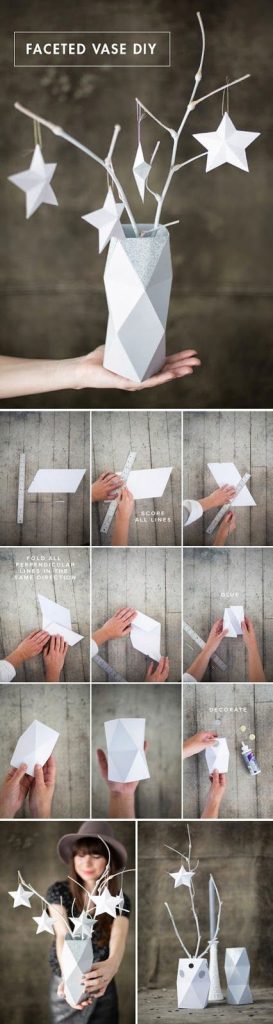 vase origami tuto