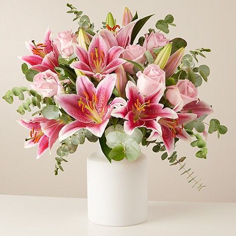Product photo for Subtle Freshness: Roses and Lilies
