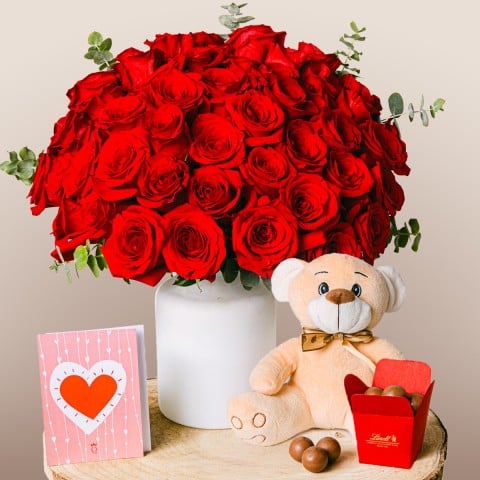 Amour Éternel : 40 Roses Rouges Amour Éternel : 40 Roses Rouges
